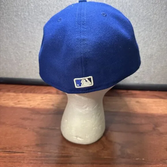 Toronto Blue Jays Hat Cap Fitted 7 3/4 Blue New Era MLB Baseball USA Made - Picture 3 of 7